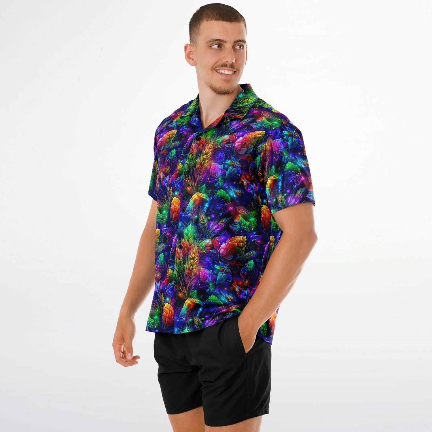 Hopnotic Haze Hawaiian Shirt (Premium Modern Fit)
