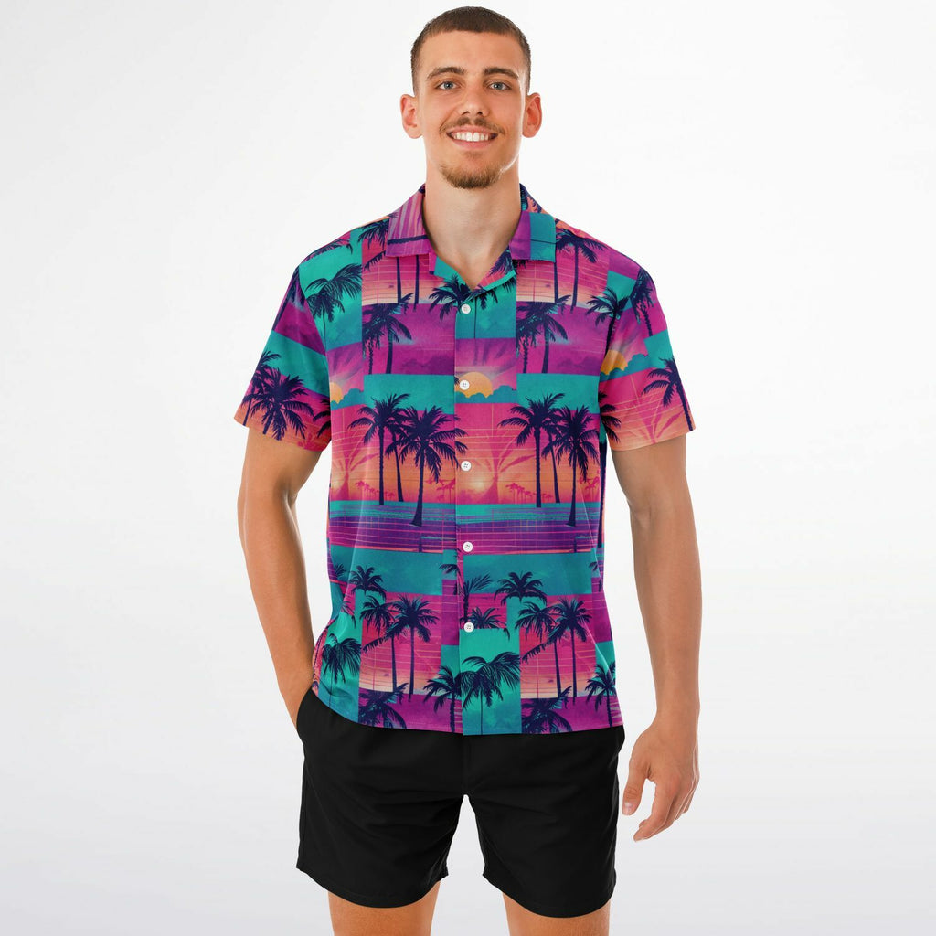 The Vapor-Wave Hawaiian Shirt (Premium Modern Fit)