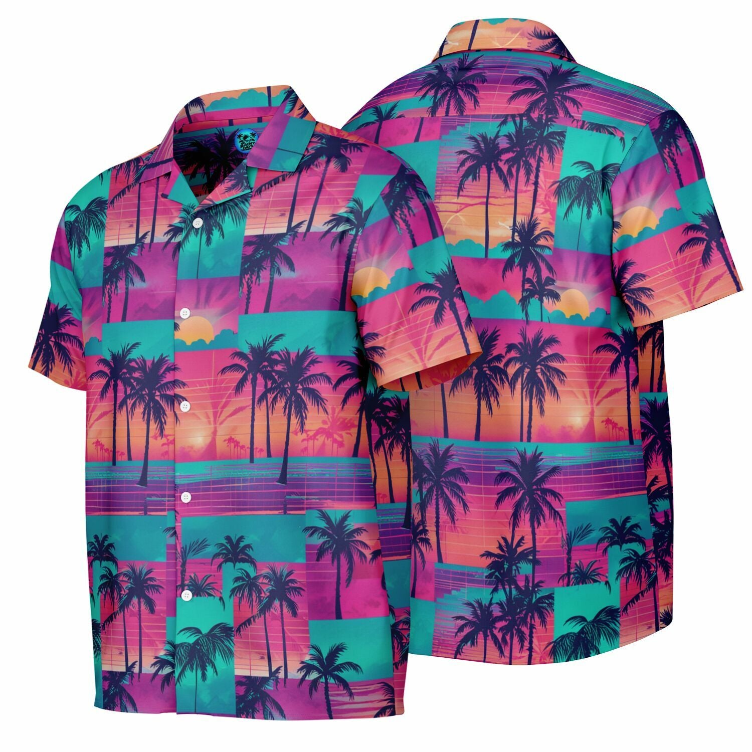 The Vapor-Wave Hawaiian Shirt (Premium Modern Fit)