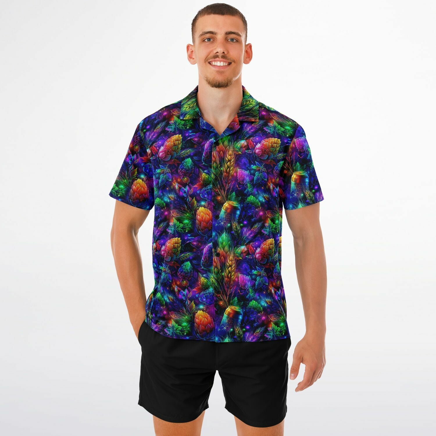 Hopnotic Haze Hawaiian Shirt (Premium Modern Fit)