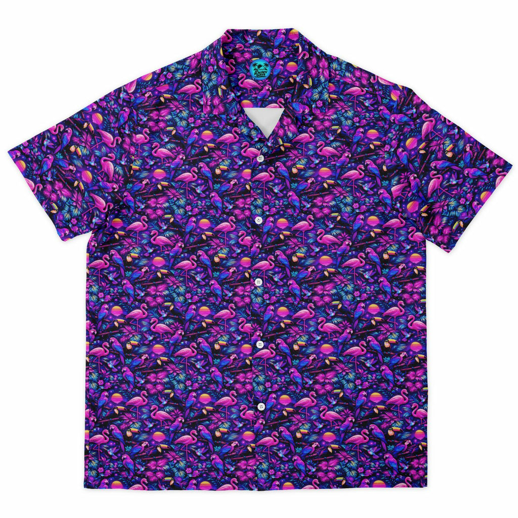 Flamingo Fade Hawaiian Shirt (Premium Modern Fit)