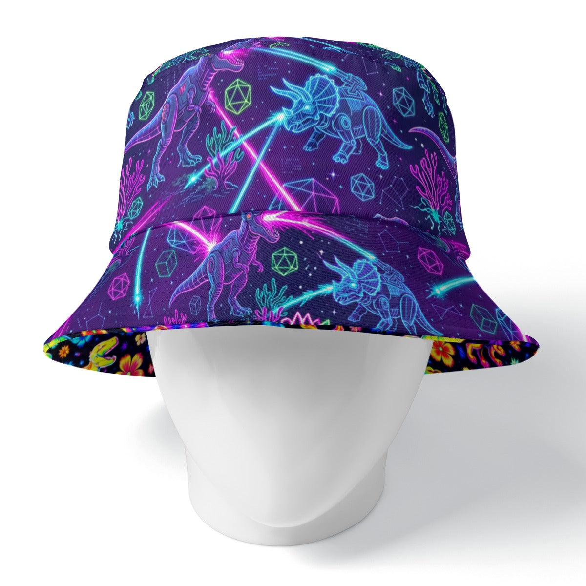 Double Dino Reversible Bucket Hat