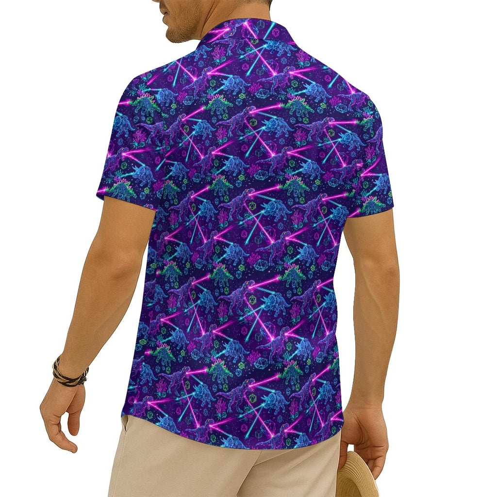 Jurassic Jolt Hawaiian Shirt (Classic Silk-Finish)