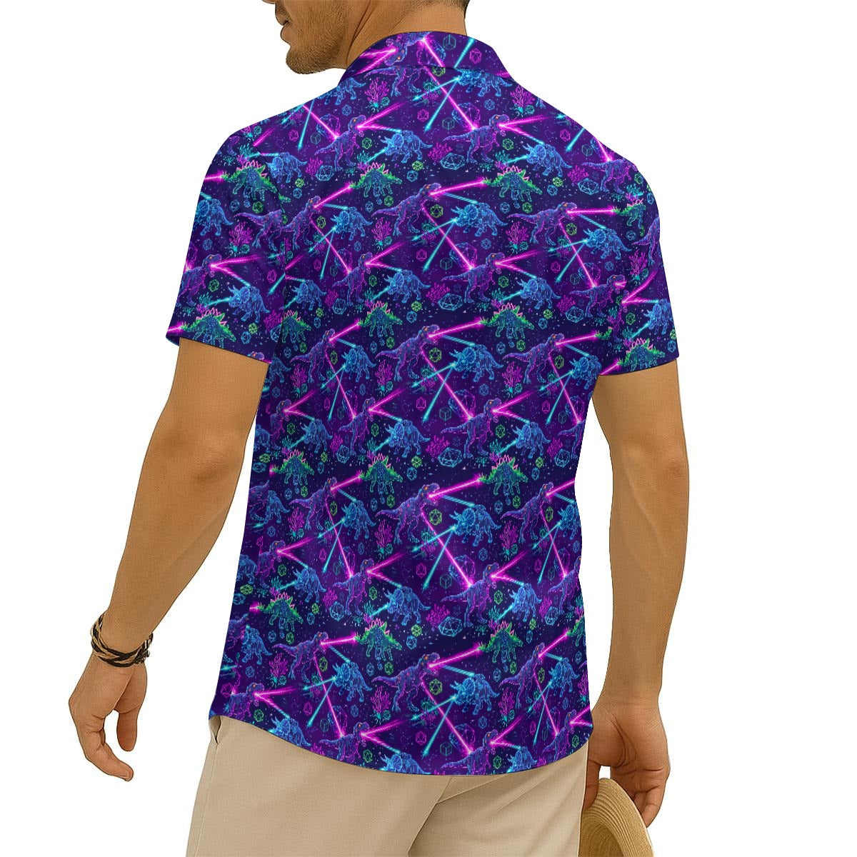 Jurassic Jolt Hawaiian Shirt (Classic Silk-Finish)