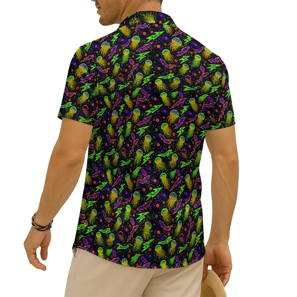 Electric Abyss Hawaiian Shirt (Classic Silk-Finish)