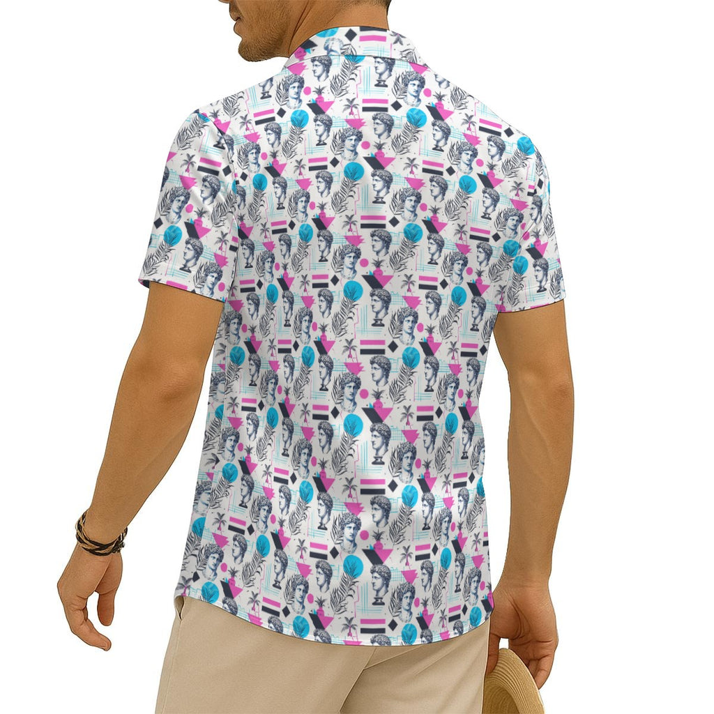Marble Mirage Hawaiian Shirt (Classic Silk-Finish)