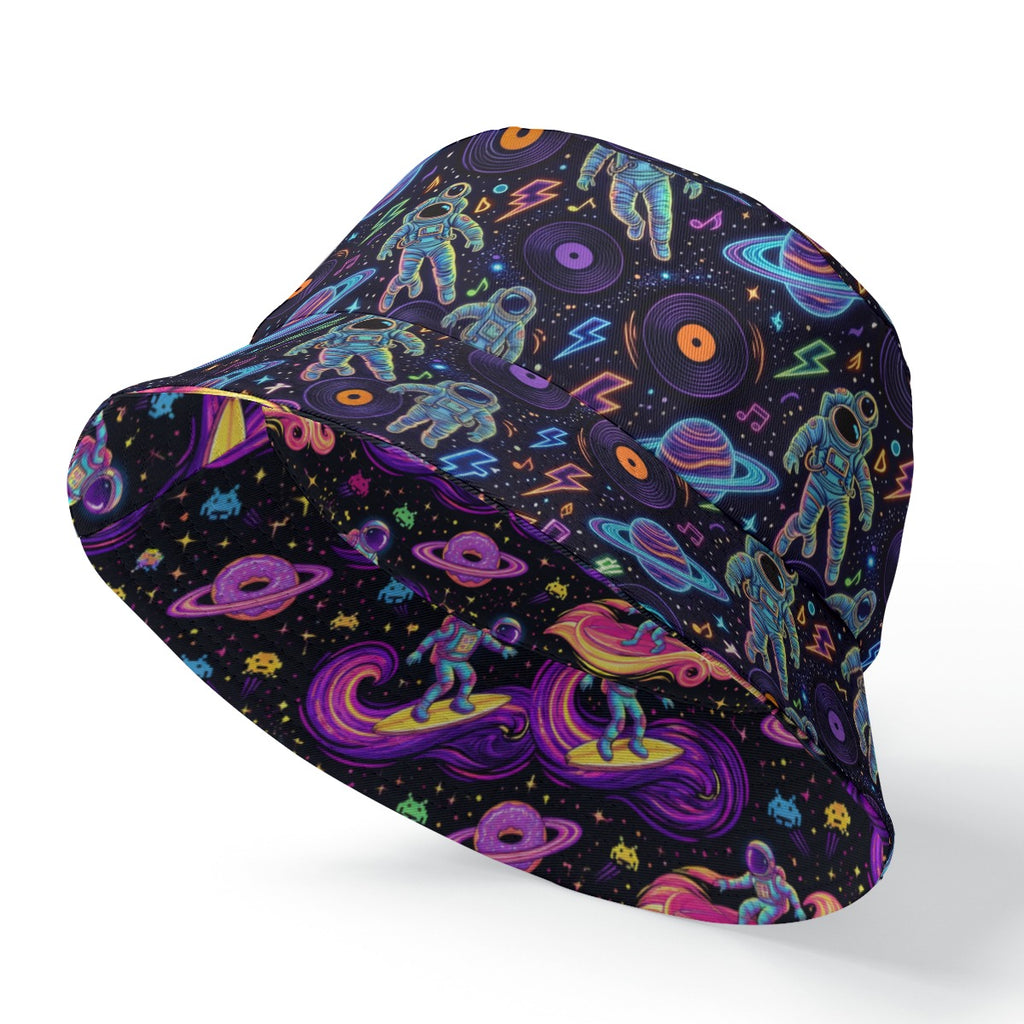 Double Space Man Reversible Bucket Hat