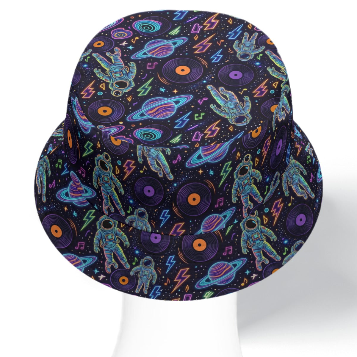 Double Space Man Reversible Bucket Hat