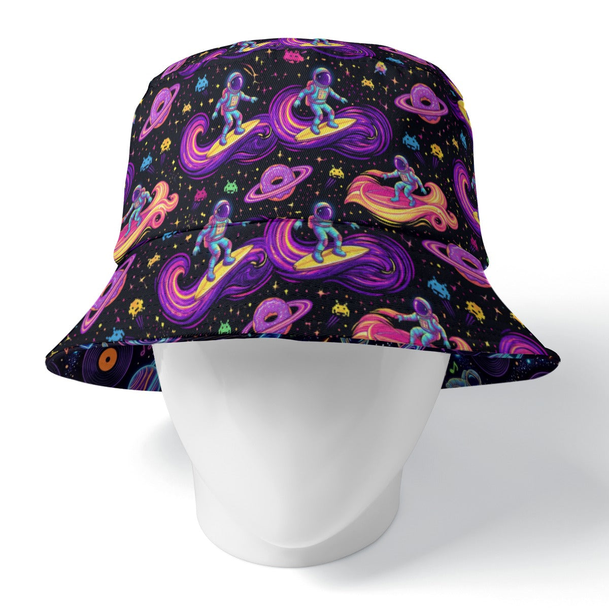 Double Space Man Reversible Bucket Hat