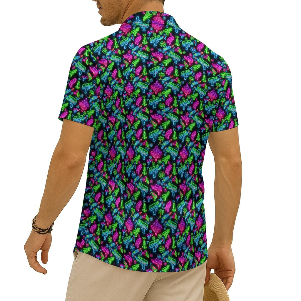 Saturday Skirmish Hawaiian Shirt (Classic Silk-Finish)