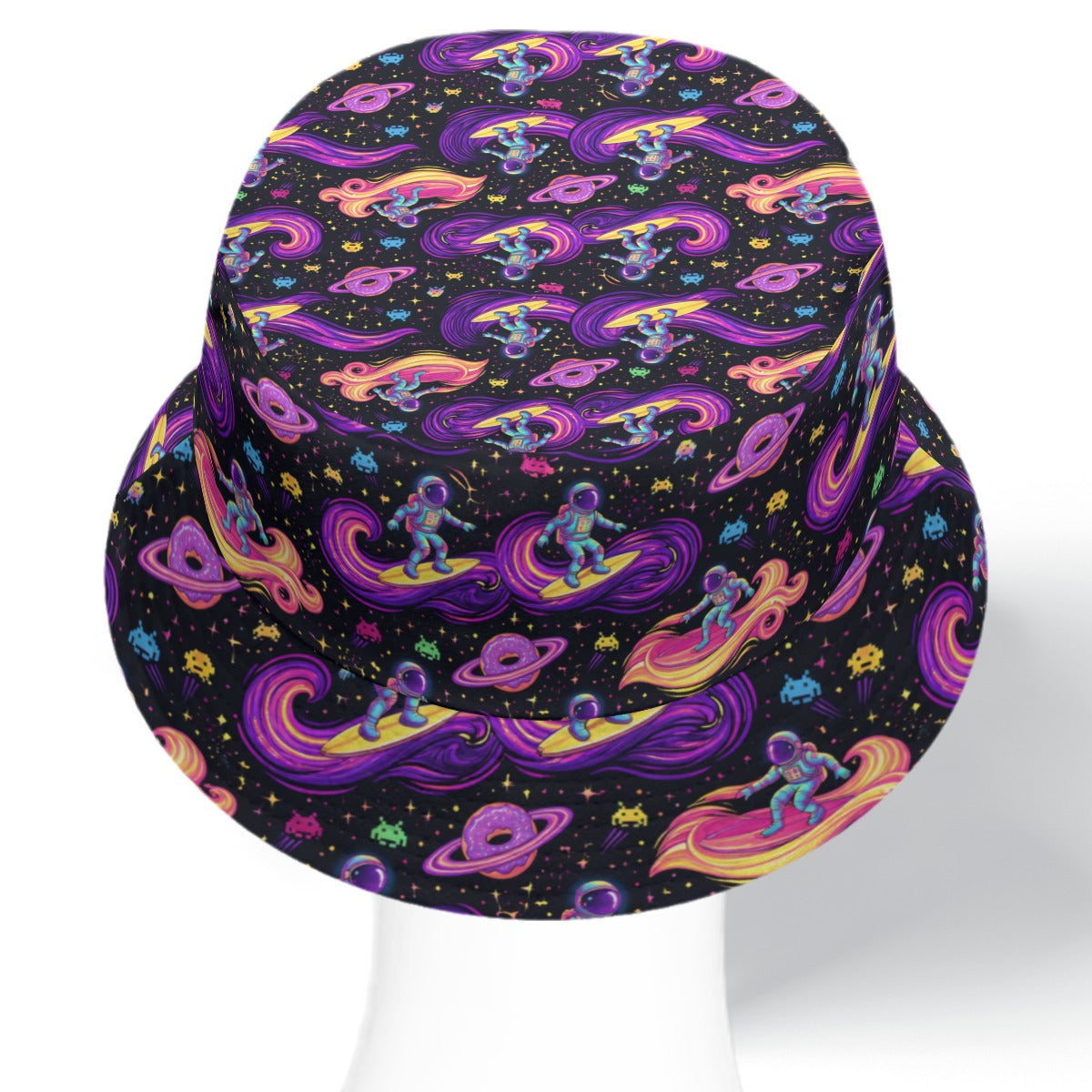 Double Space Man Reversible Bucket Hat