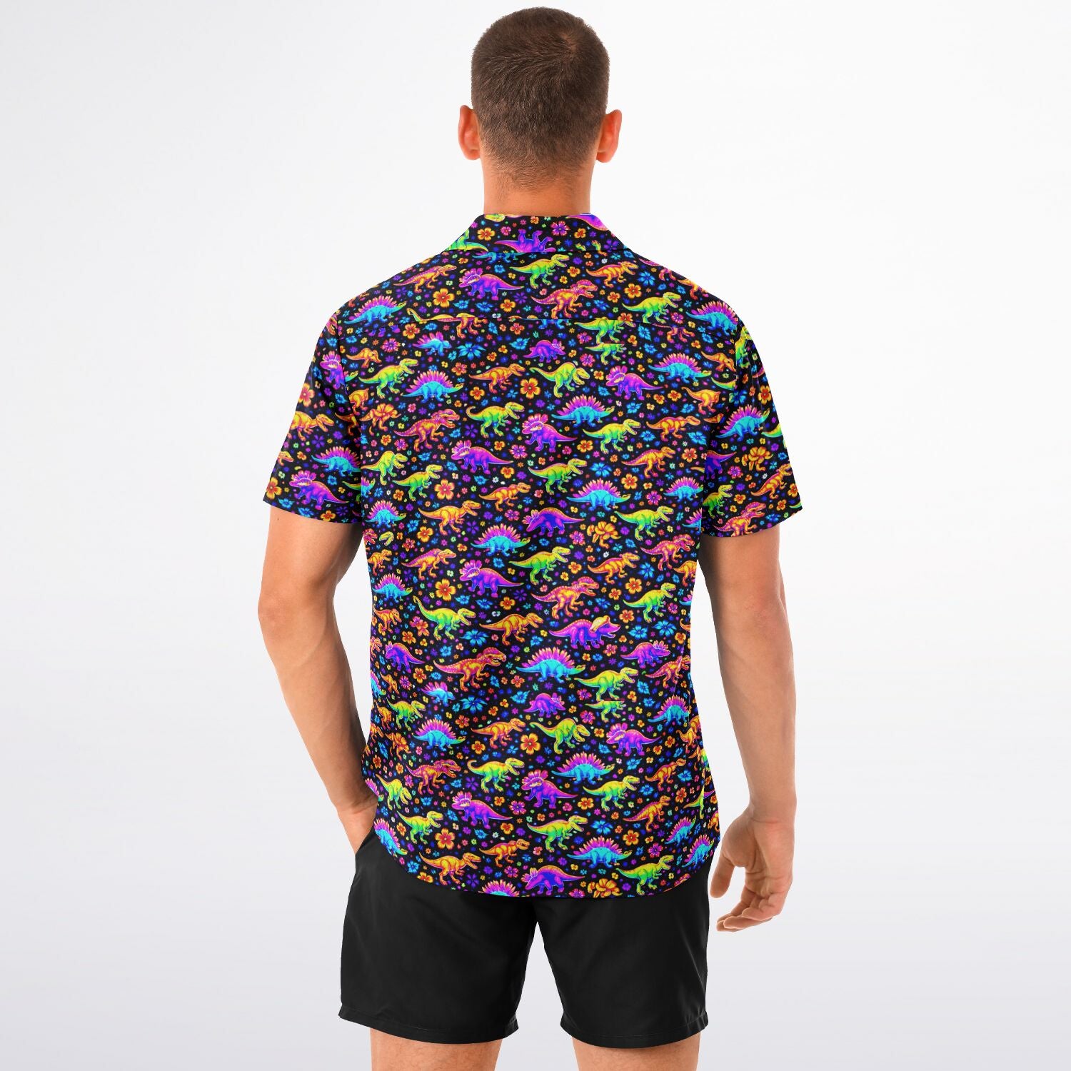 Dino Time Hawaiian Shirt 2 (Premium Modern Fit)