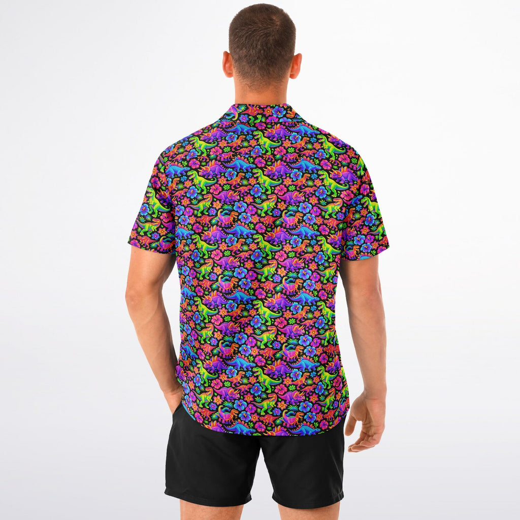 Dino Time Hawaiian Shirt (Premium Modern Fit)