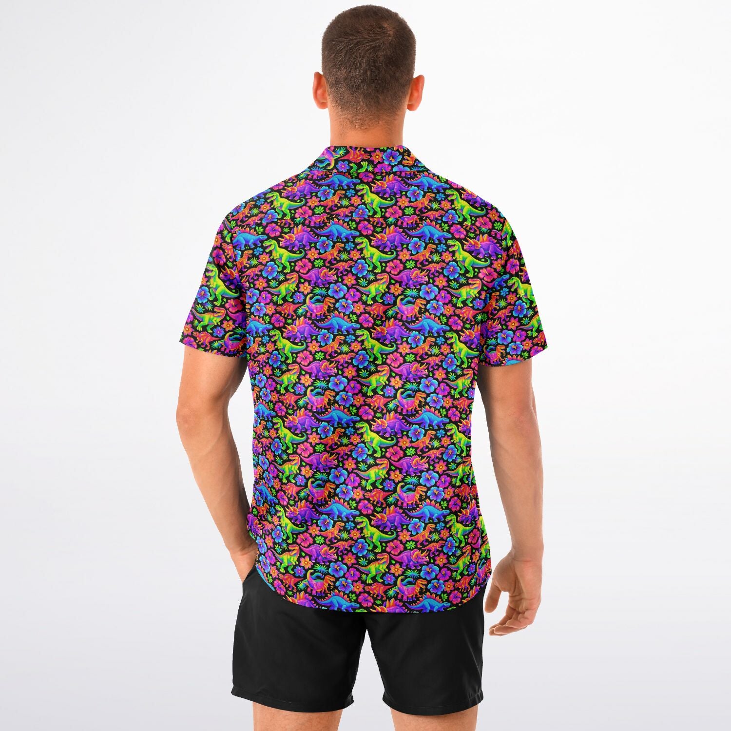Dino Time Hawaiian Shirt (Premium Modern Fit)