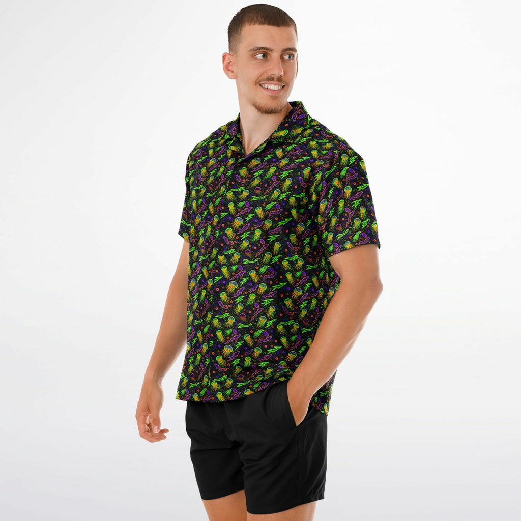 Electric Abyss Hawaiian Shirt (Premium Modern Fit)