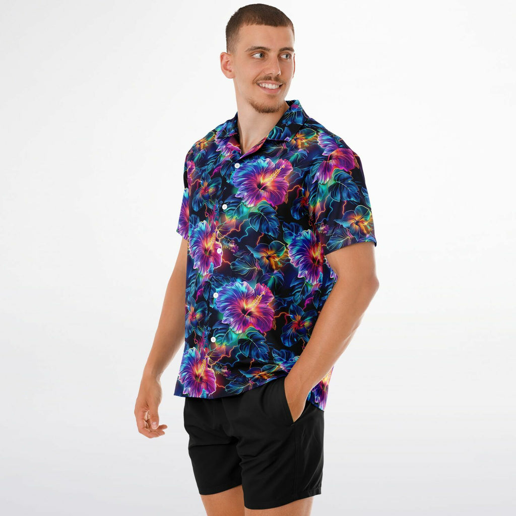 Hibiscus Bloom Hawaiian Shirt (Premium Modern Fit)