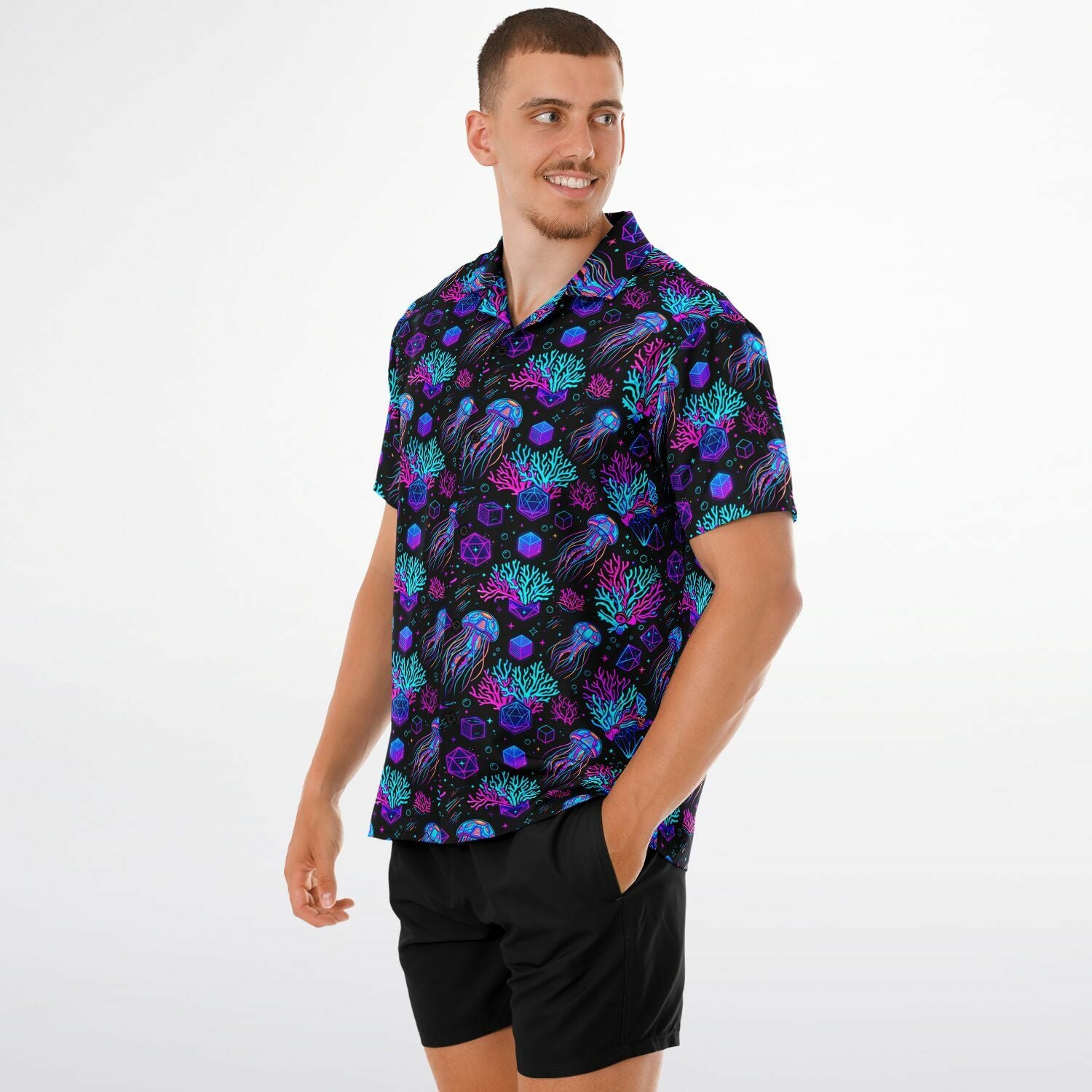 Jellybot Hawaiian Shirt (Premium Modern Fit)