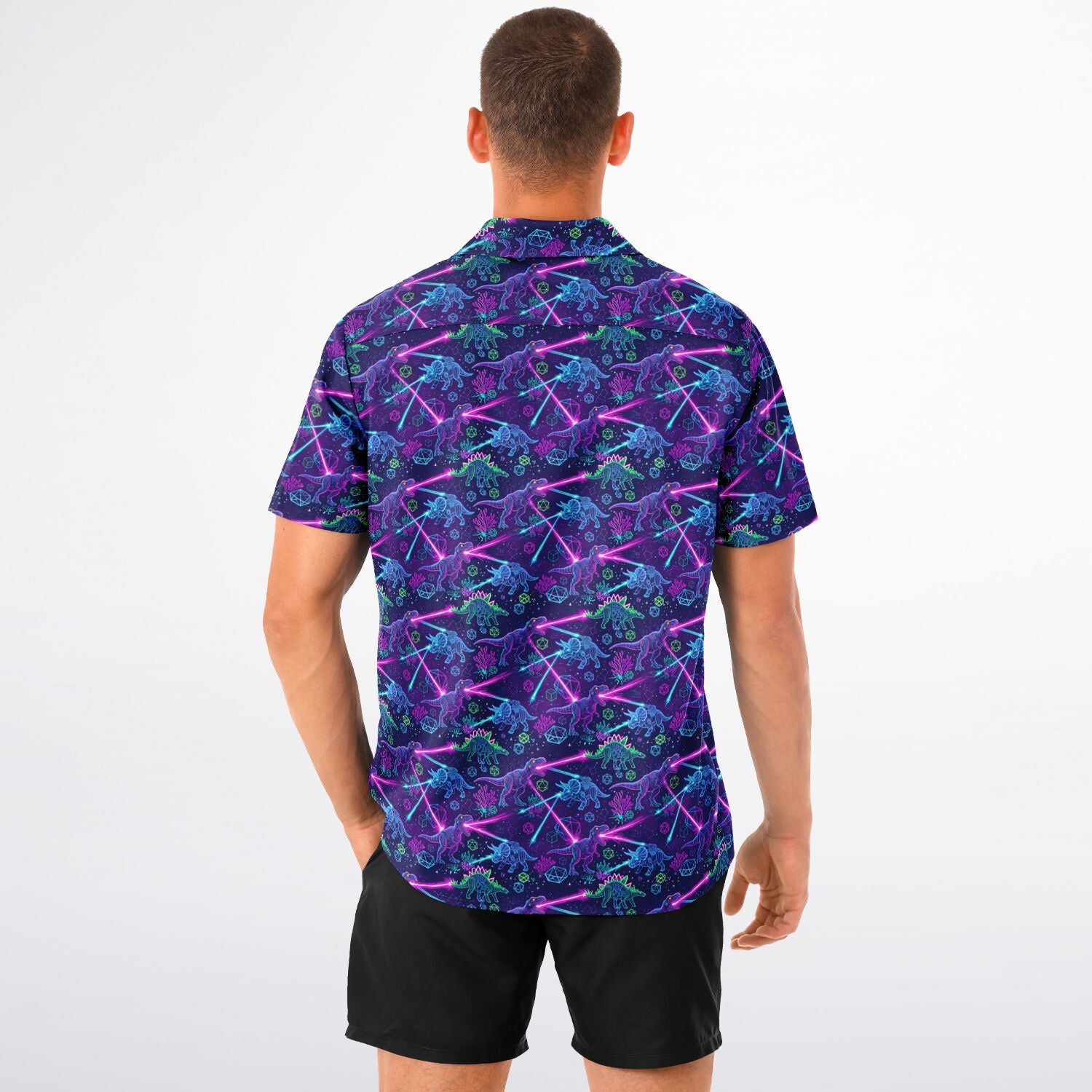 Jurassic Jolt Hawaiian Shirt (Premium Modern Fit)