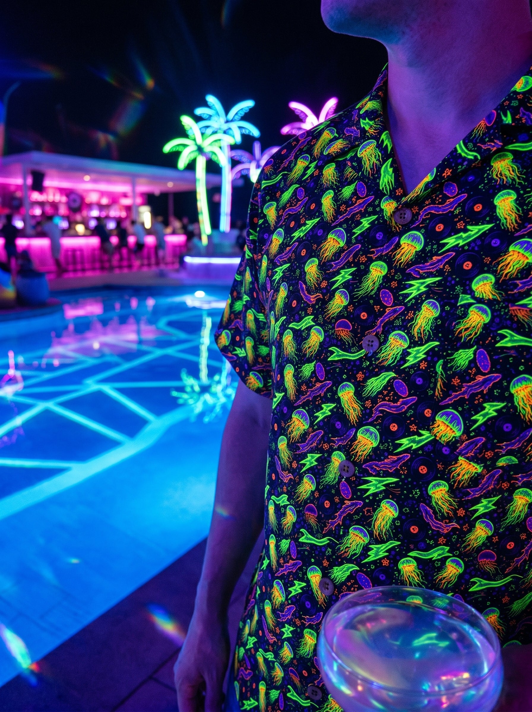 Electric Abyss Hawaiian Shirt (Oversized Classic)