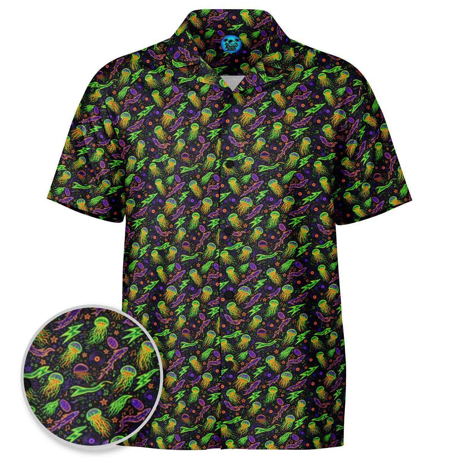 Electric Abyss Hawaiian Shirt (Premium Modern Fit)