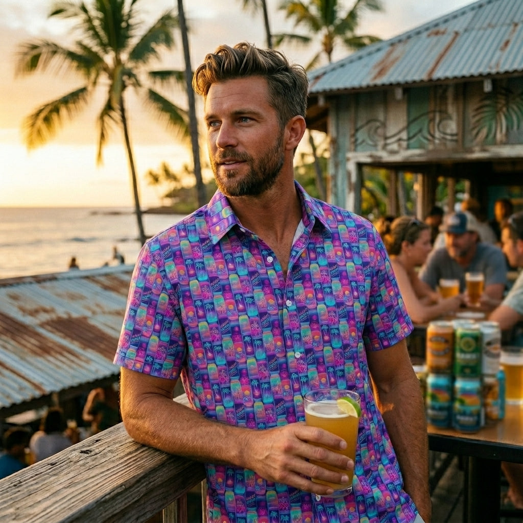 Aloha Brews Hawaiian Shirt (Classic Silk-Finish)