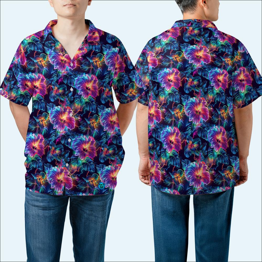 Hibiscus Bloom Hawaiian Shirt (Oversized Classic)