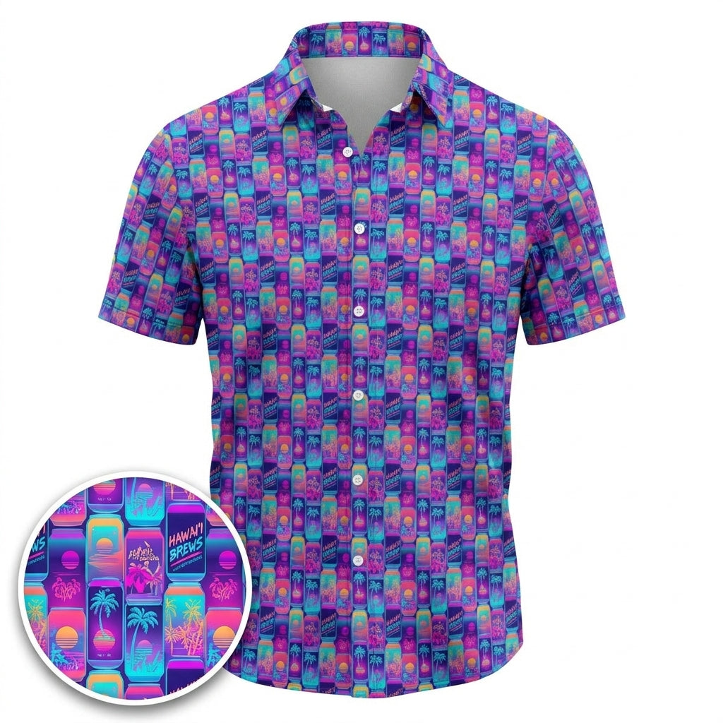 Aloha Brews Hawaiian Shirt (Classic Silk-Finish)