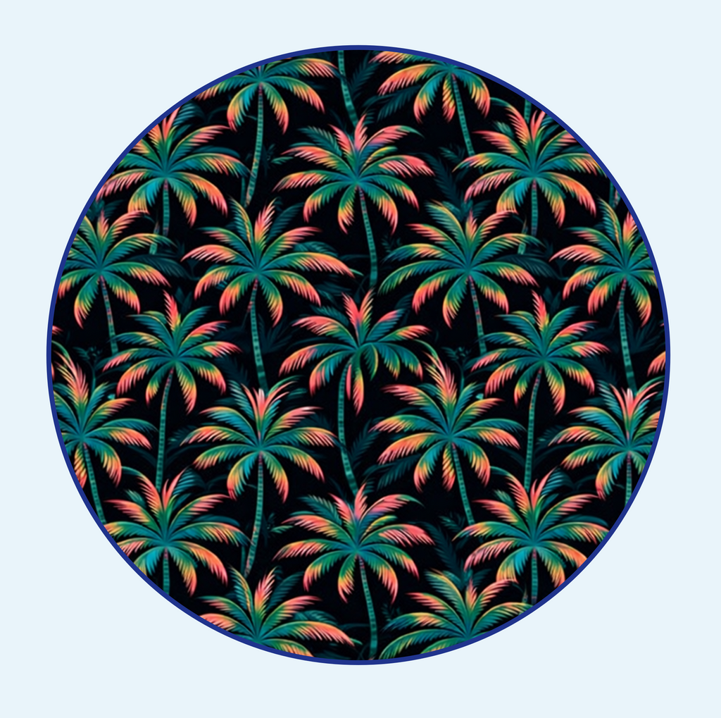 Midnight Palms Hawaiian Shirt (Oversized Classic)
