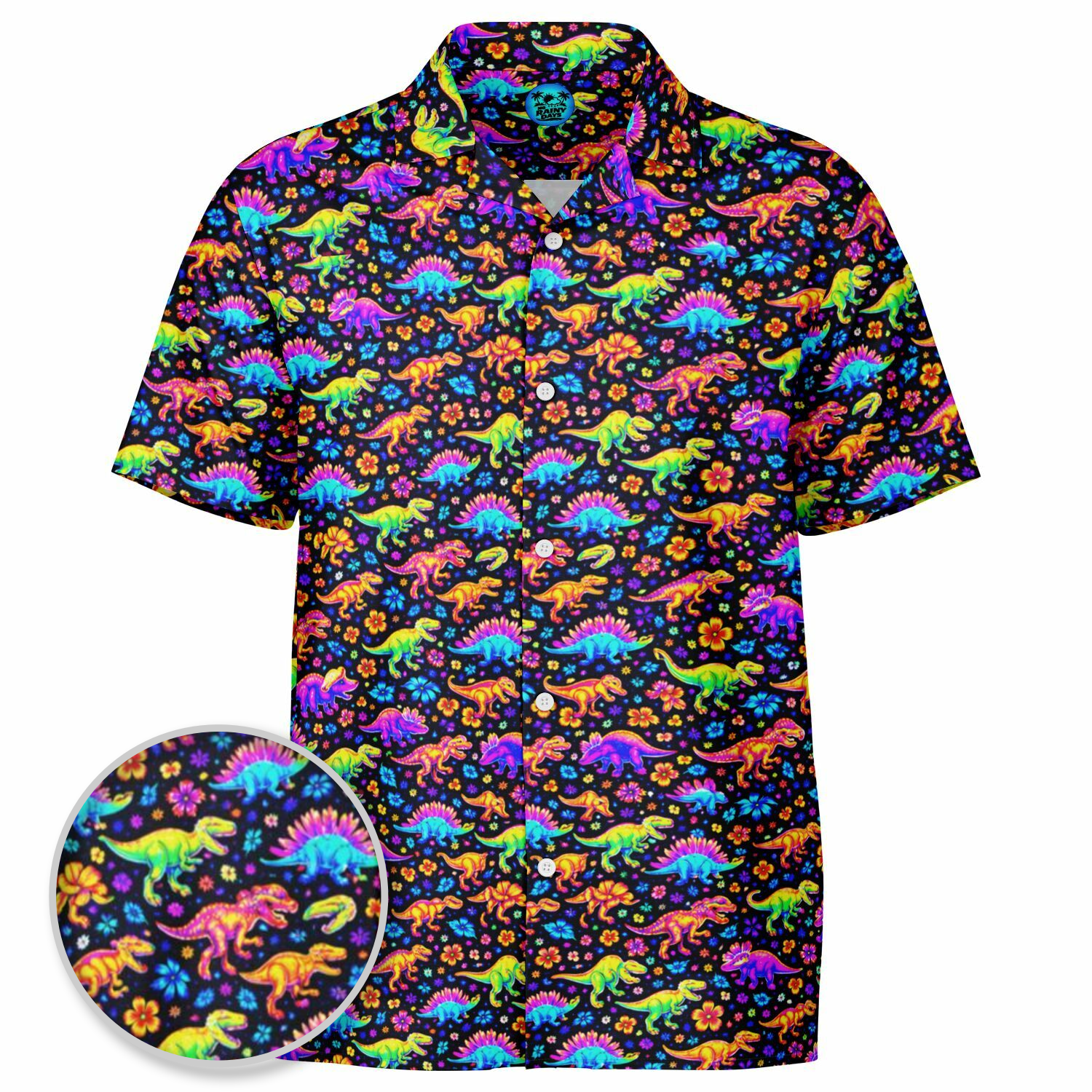 Dino Time Hawaiian Shirt 2 (Premium Modern Fit)