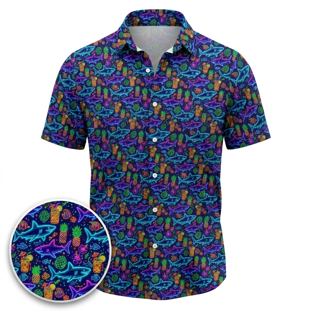 Fin and Tonic Hawaiian Shirt (Classic Silk-Finish)