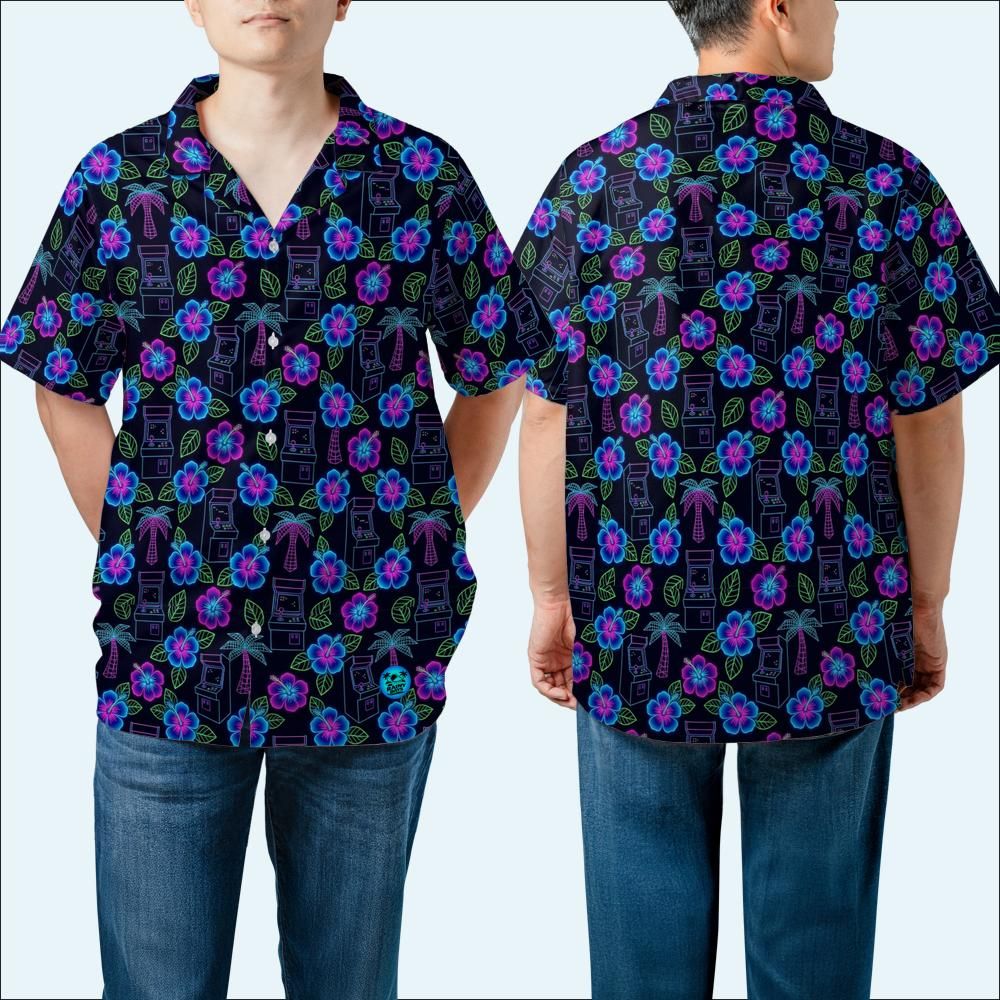 High Score Hibiscus Hawaiian Shirt (Oversized Classic)