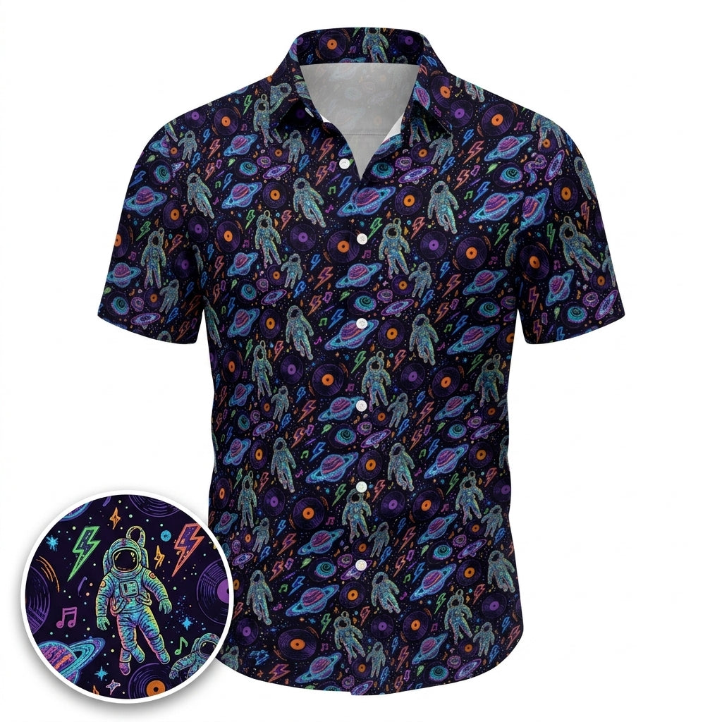 Space Jams Hawaiian Shirt (Classic Silk-Finish)