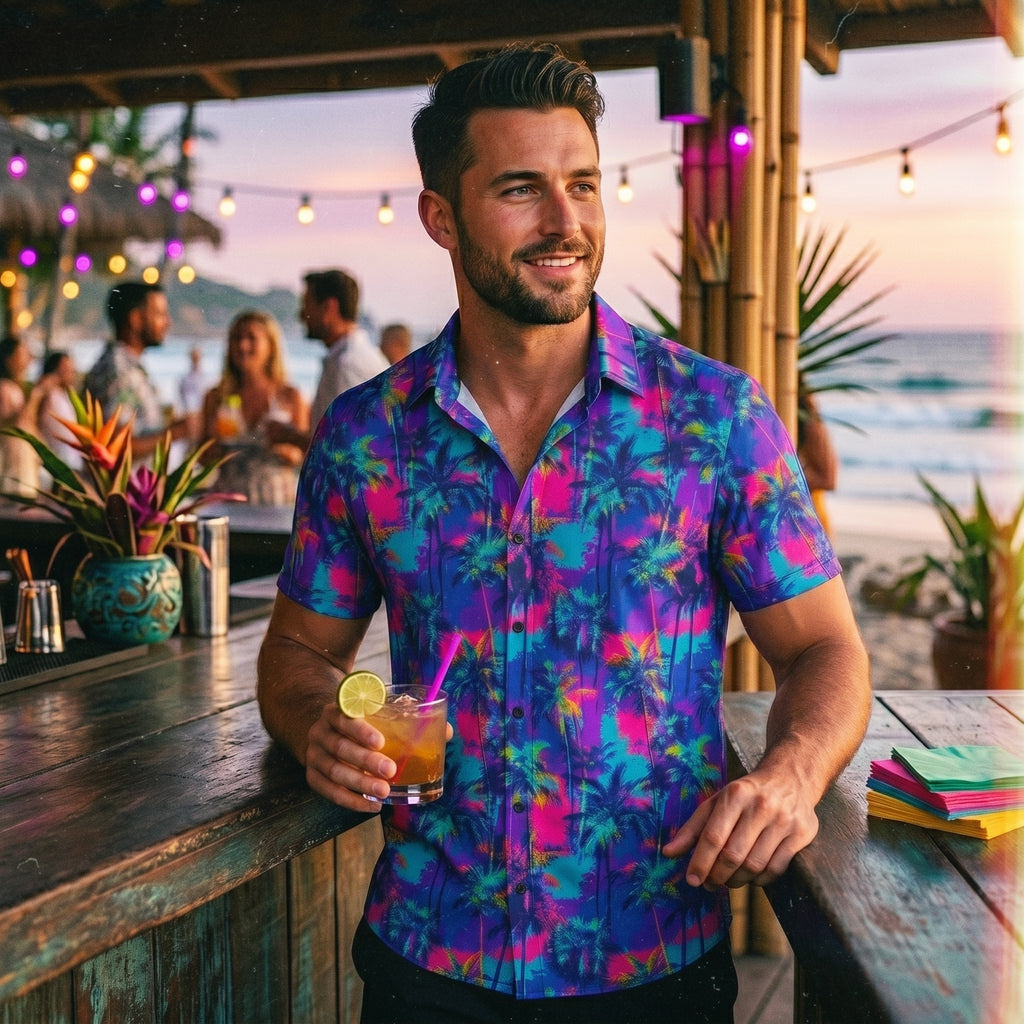 Miami Meltdown Hawaiian Shirt (Resort Fit)