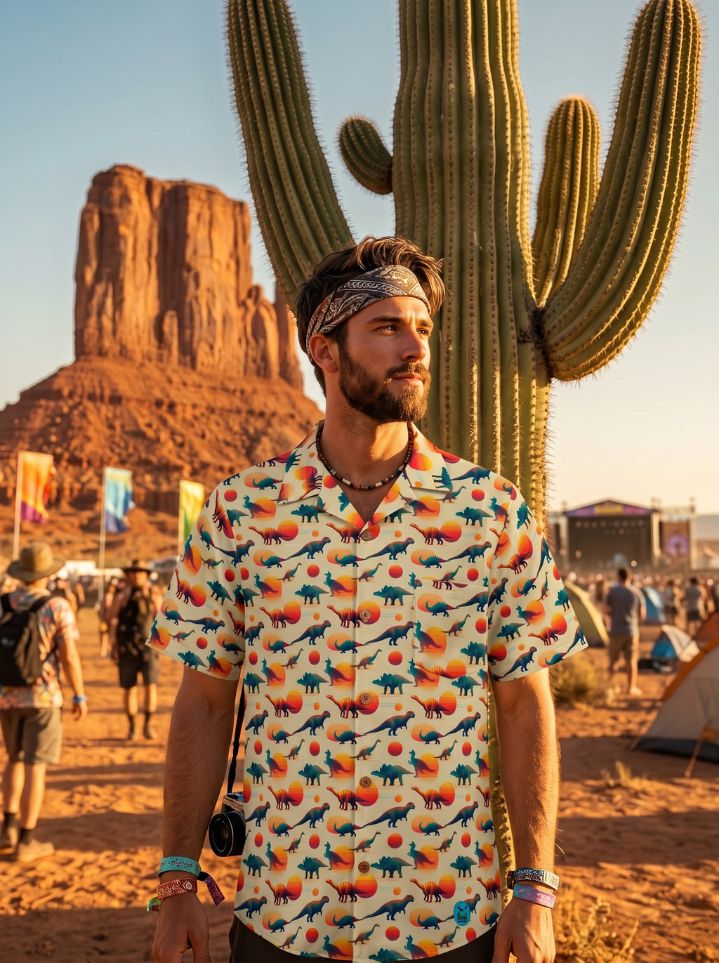 Mesozoic Mule Hawaiian Shirt (Oversized Classic)