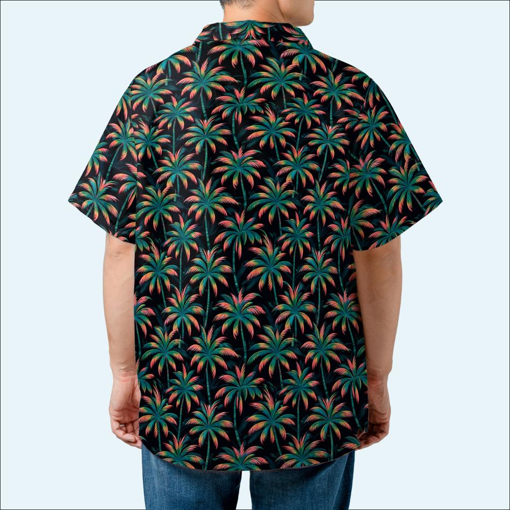 Midnight Palms Hawaiian Shirt (Oversized Classic)