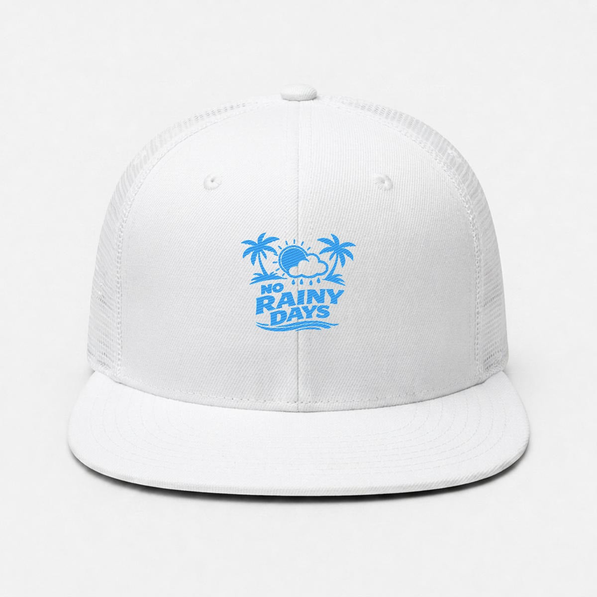 No Rainy Days Embroidered Trucker Hat