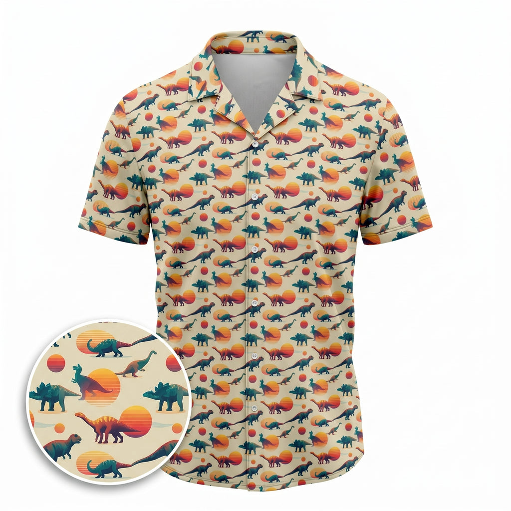 Mesozoic Mule Hawaiian Shirt (Classic Silk-Finish)