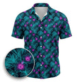 Phosphor Palms Hawaiian Shirt (Classic Silk-Finish)