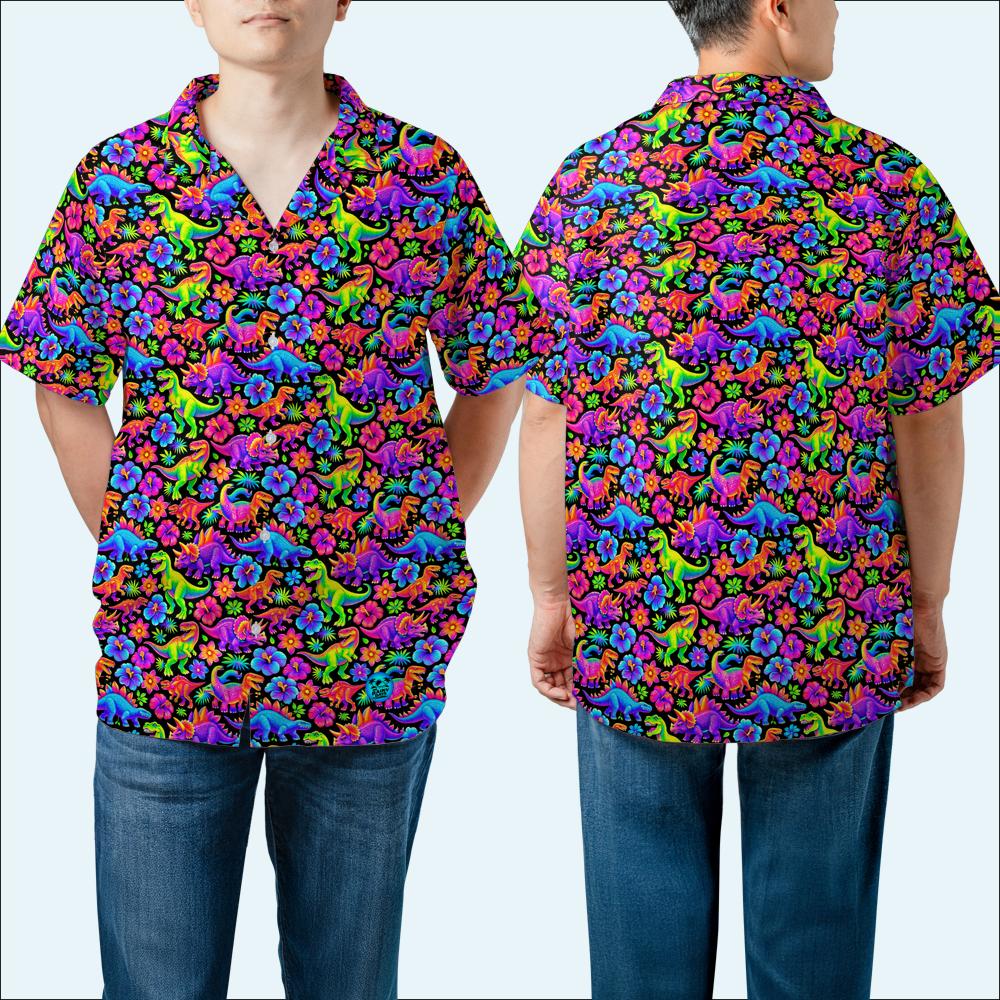 Dino Time Hawaiian Shirt (Oversized Classic)