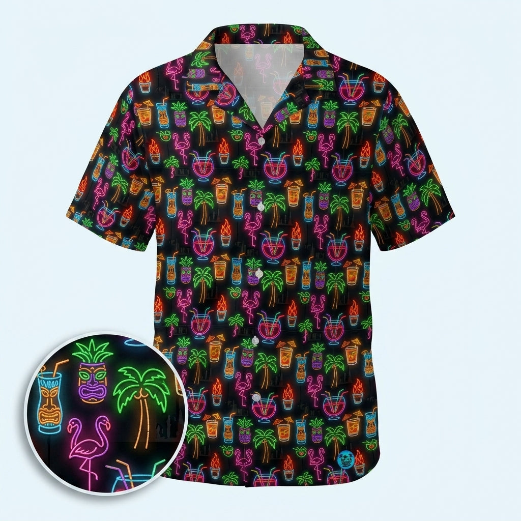 Midnight Tiki-Tour Hawaiian Shirt (Oversized Classic)