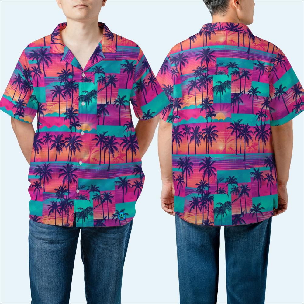The Vapor-Wave Hawaiian Shirt (Oversized Classic)