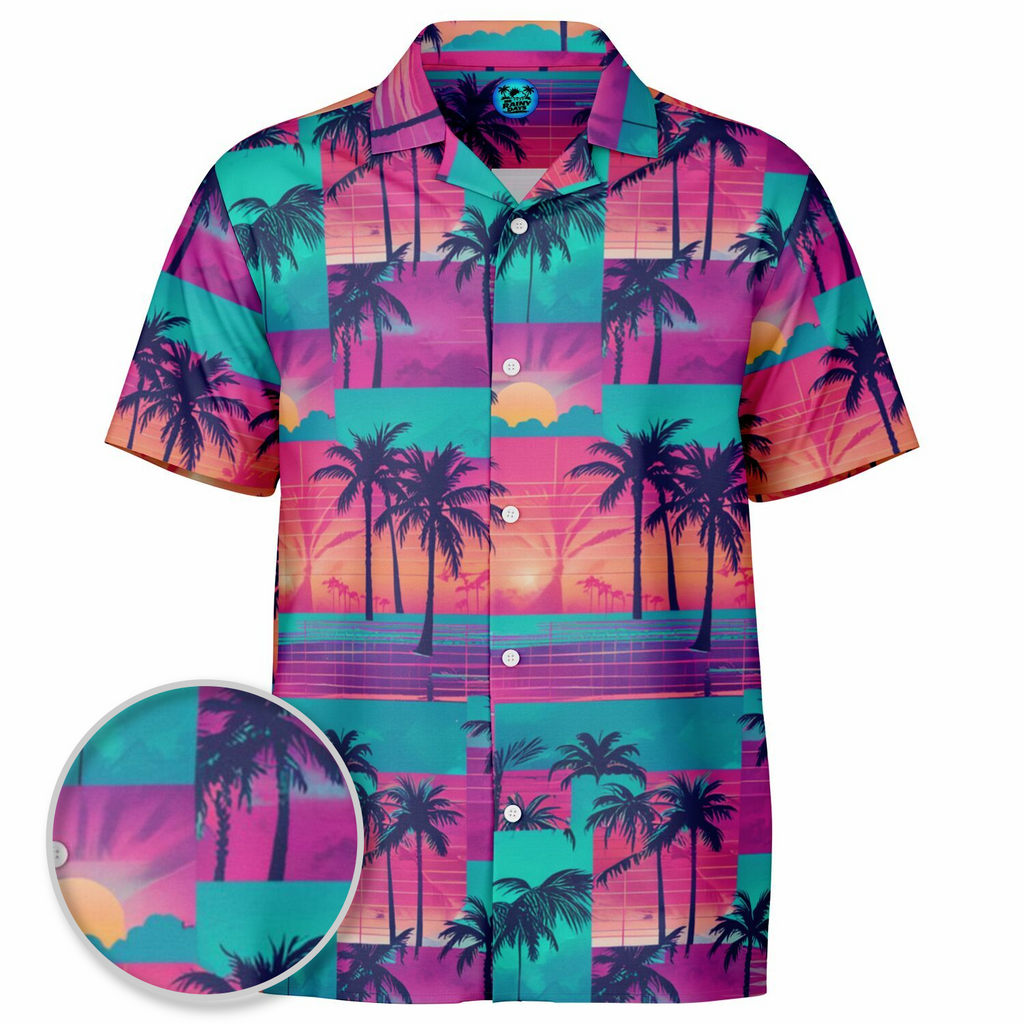 The Vapor-Wave Hawaiian Shirt (Premium Modern Fit)