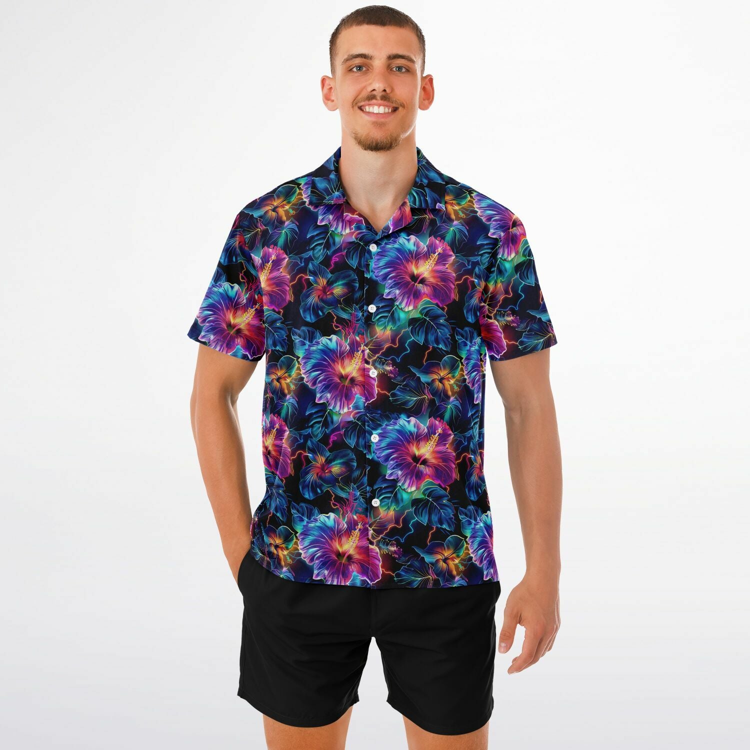 Hibiscus Bloom Hawaiian Shirt (Premium Modern Fit)