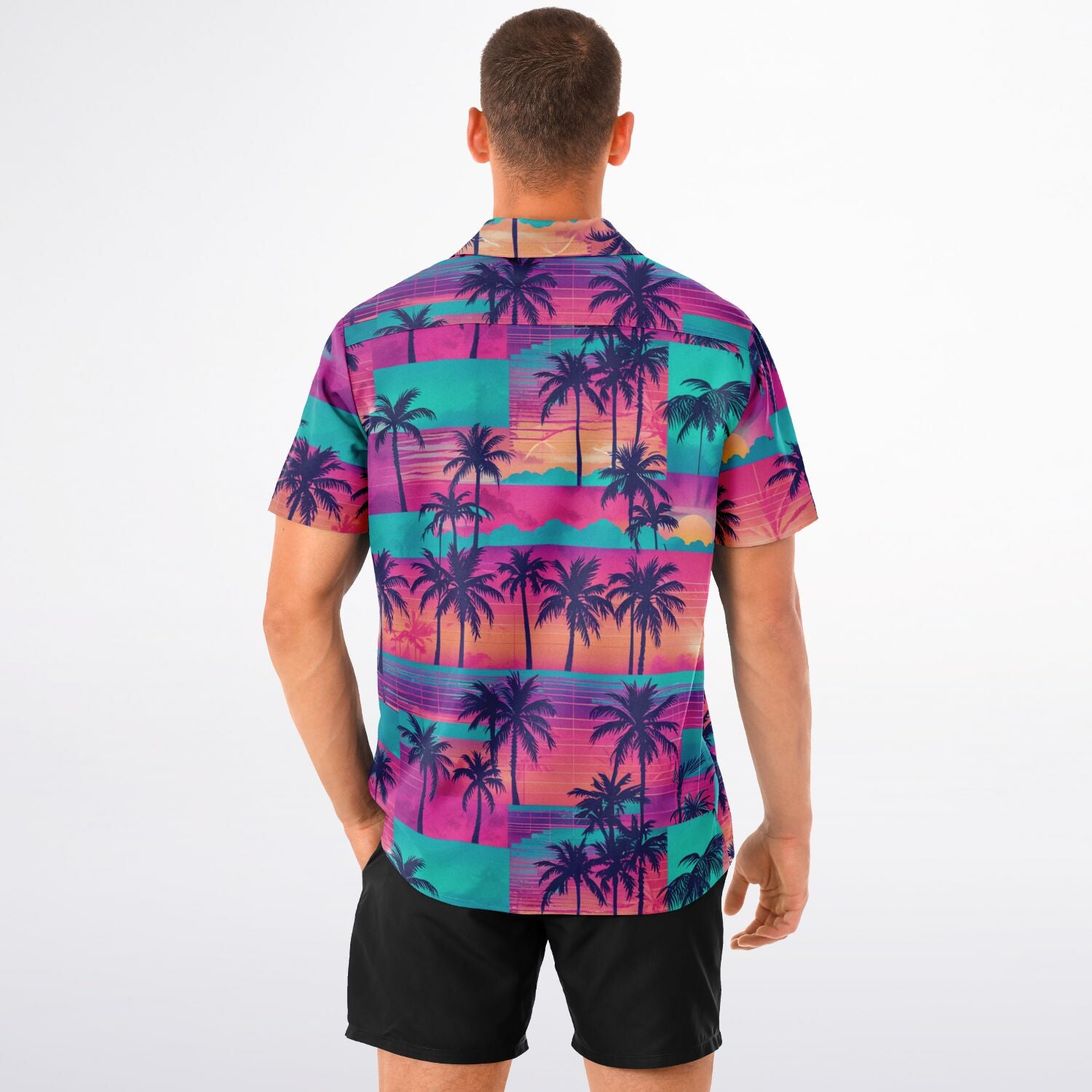 The Vapor-Wave Hawaiian Shirt (Premium Modern Fit)