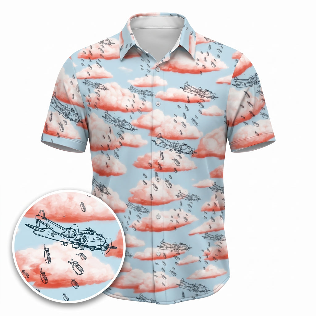 Dogfight Hawaiian Shirt (Classic Silk-Finish)