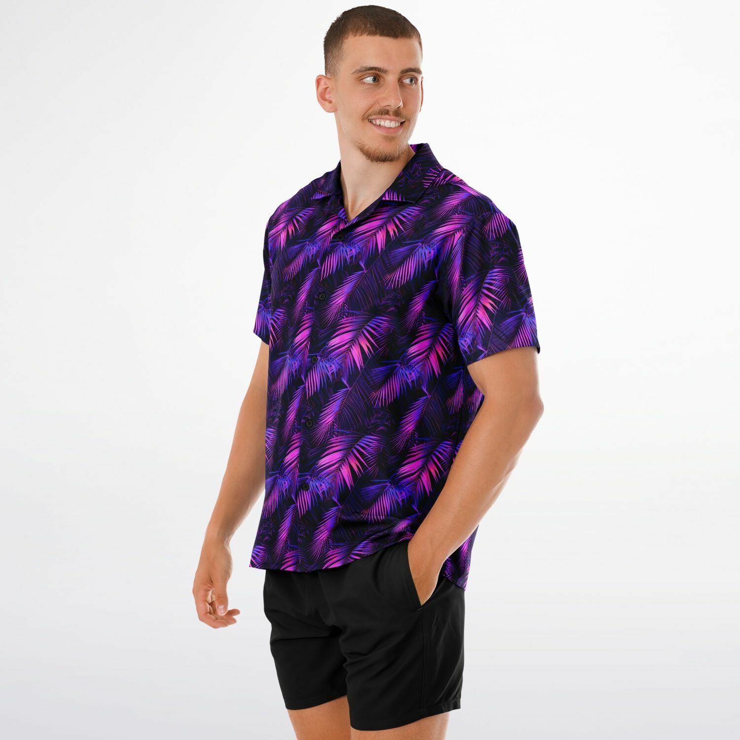 Twilight Tropic Hawaiian Shirt (Premium Modern Fit)