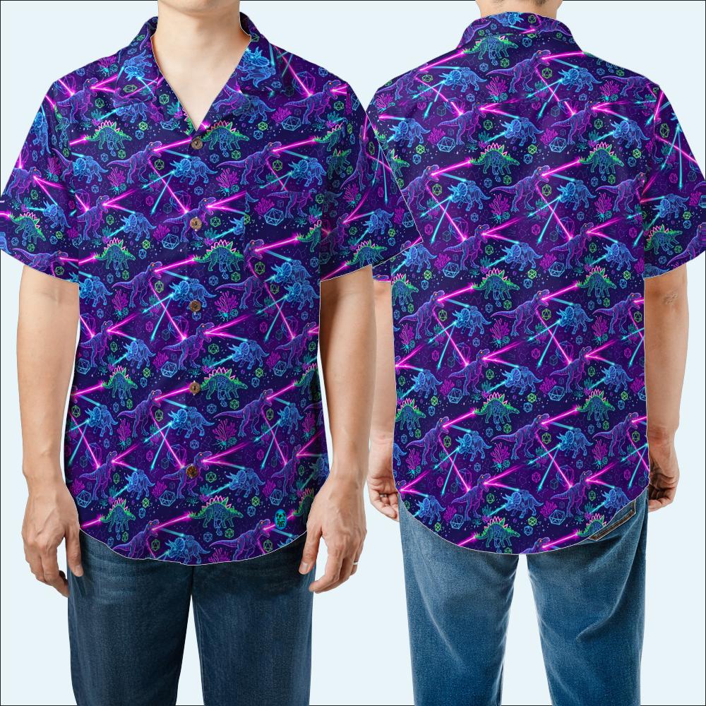 Jurassic Jolt Hawaiian Shirt (Oversized Classic)