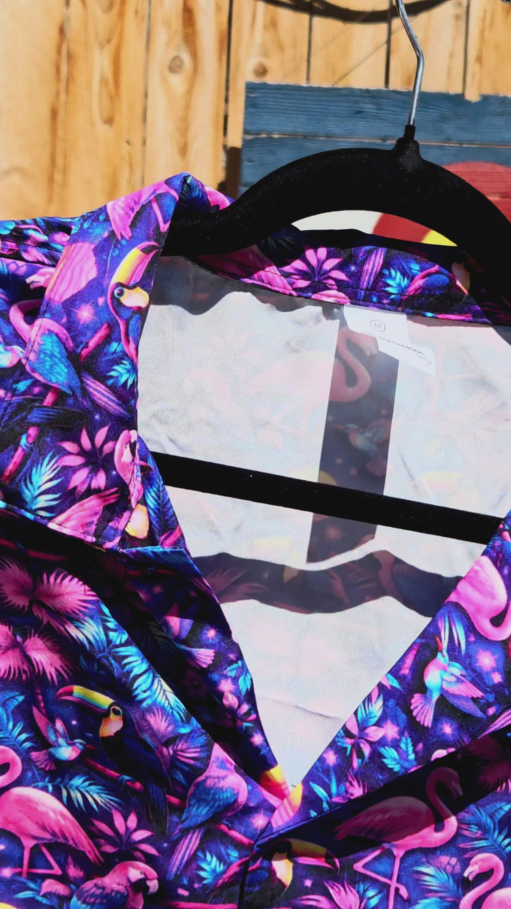 Flamingo Fade Hawaiian Shirt (Oversized Classic)