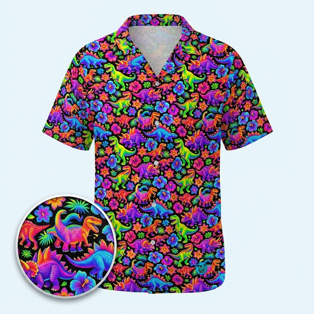 Dino Time Hawaiian Shirt (Oversized Classic)