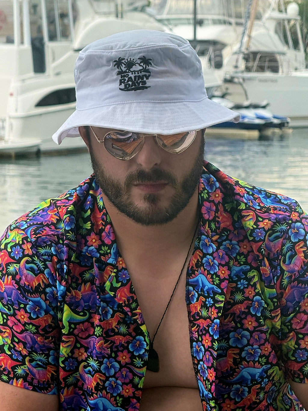 Dino Time Hawaiian Shirt (Classic Silk-Finish)